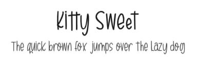Kitty Sweet by zamjump — Script Handwritten Font — thumbnail 1