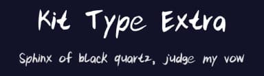 Kit Type Extra by Kenneth Lamug — Script Handwritten Font — thumbnail 2