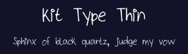 Kit Type Thin by Kenneth Lamug — Script Handwritten Font — thumbnail 2