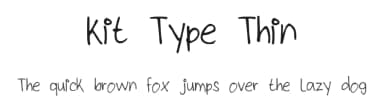 Kit Type Thin by Kenneth Lamug — Script Handwritten Font — thumbnail 1