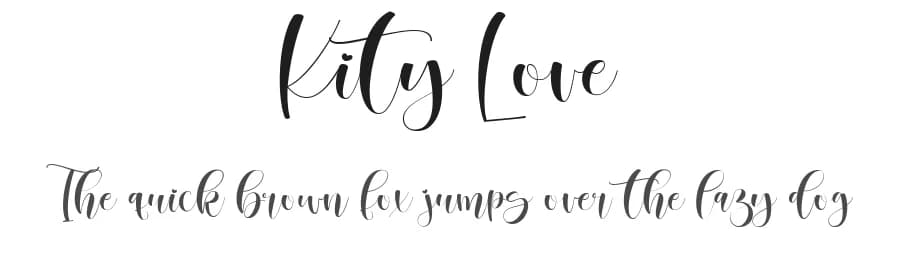 Kity Love by Gilar Studio — Script Handwritten Font