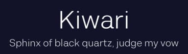 Kiwari by Kiwari Kolektiv — Sans Serif Font — thumbnail 2