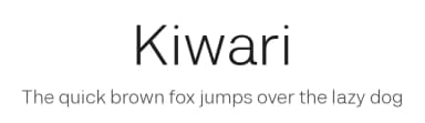 Kiwari by Kiwari Kolektiv — Sans Serif Font — thumbnail 1