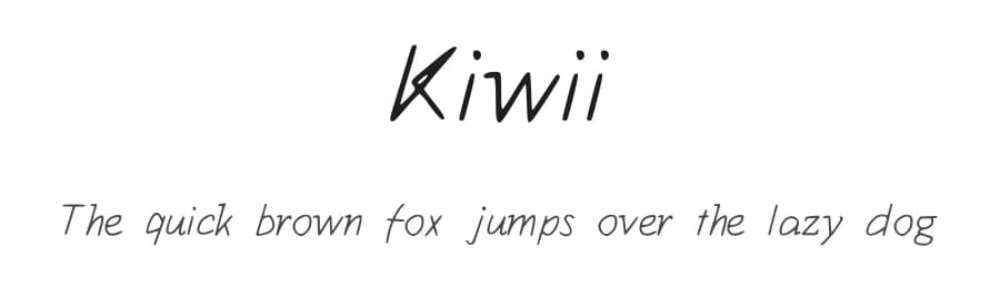 Kiwii by Alice Kiwi — Script Handwritten Font