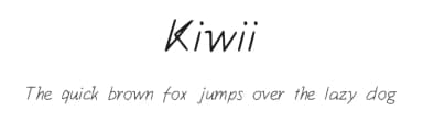 Kiwii by Alice Kiwi — Script Handwritten Font — thumbnail 1