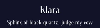 Klara by Creavora Studio — Sans Serif Font — thumbnail 2