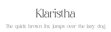 Klaristha by Eka Hermawan — Serif Font — thumbnail 1