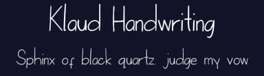 Klaud Handwriting by Klaurence Cruz — Script Handwritten Font — thumbnail 2