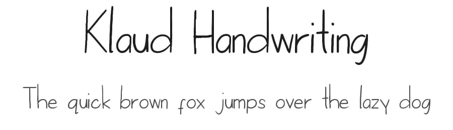 Klaud Handwriting by Klaurence Cruz — Script Handwritten Font