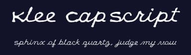 Klee CapScript by K-Type — Script Handwritten Font — thumbnail 2