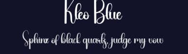 Kleo Blue by Andi Moz — Script Handwritten Font — thumbnail 2