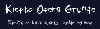 Klepto Opera Grunge by grungee jumping — Script Handwritten Font — thumbnail 2