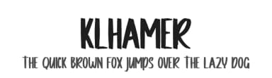 Klhamer by Skiiller Studio — Script Handwritten Font — thumbnail 1