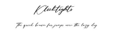 Klicktights by Maulana Creative — Script Handwritten Font — thumbnail 1