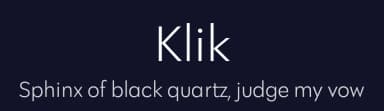 Klik by Fenotype — Sans Serif Font — thumbnail 2