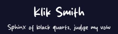 Klik Smith by Origin Type — Script Handwritten Font — thumbnail 2