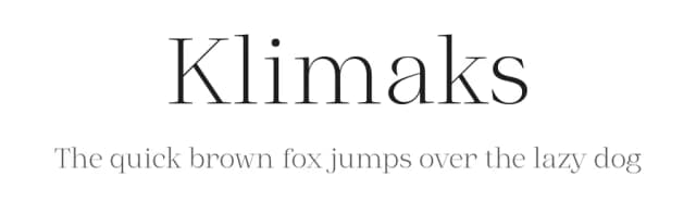 Klimaks by Kereatype Studio — Serif Font