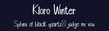 Kloro Winter by Invitara — Script Handwritten Font — thumbnail 2