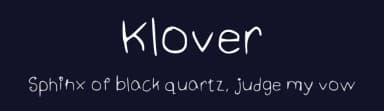 Klover by Alexa Fredua-Agyemang — Script Handwritten Font — thumbnail 2
