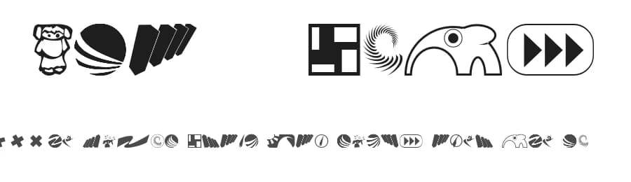 Klozzbats by Helge Barske — Dingbats Font