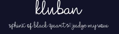 Kluban by Mozyen Studio — Script Handwritten Font — thumbnail 2