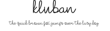 Kluban by Mozyen Studio — Script Handwritten Font — thumbnail 1