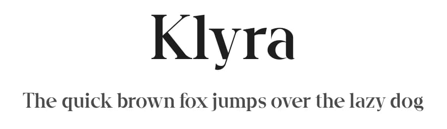 Klyra by VPcreativeshop — Serif Font