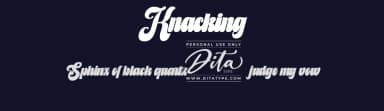 Knacking by Ditatype — Script Handwritten Font — thumbnail 2
