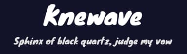 Knewave by Tyler Finck — Script Handwritten Font — thumbnail 2