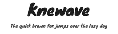 Knewave by Tyler Finck — Script Handwritten Font — thumbnail 1