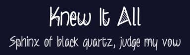 Knew It All by Jake Luedecke — Script Handwritten Font — thumbnail 2