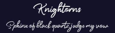 Knightorns by FHFont — Script Handwritten Font — thumbnail 2