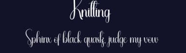 Knitting by Andi Moz — Script Handwritten Font — thumbnail 2