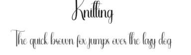 Knitting by Andi Moz — Script Handwritten Font — thumbnail 1