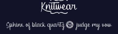 Knitwear by Calligraphy Fonts — Script Handwritten Font — thumbnail 2
