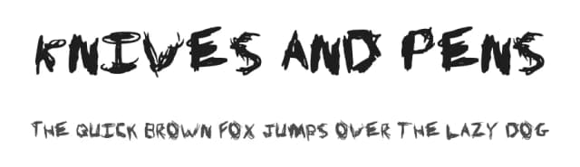 Knives and Pens by Scarlett — Script Handwritten Font