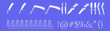 Knives by Skulls — Dingbats Font — thumbnail 3