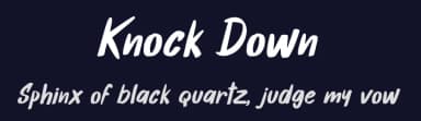 Knock Down by Ronny Studio — Script Handwritten Font — thumbnail 2