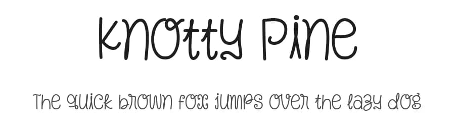 Knotty Pine by Niskala Huruf — Script Handwritten Font