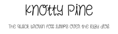 Knotty Pine by Niskala Huruf — Script Handwritten Font — thumbnail 1