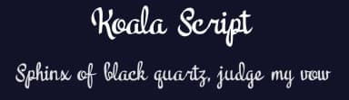 Koala Script by ijem — Script Handwritten Font — thumbnail 2