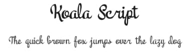 Koala Script by ijem — Script Handwritten Font — thumbnail 1