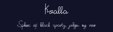 Koalla by Alif Ryan Zulfikar — Script Handwritten Font — thumbnail 2