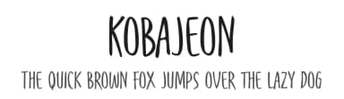 Kobajeon by Majestype — Script Handwritten Font — thumbnail 1