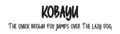 Kobayu by Skiiller Studio — Script Handwritten Font — thumbnail 1
