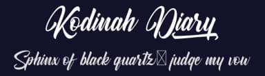Kodinah Diary by Kotak Kuning Studio — Script Handwritten Font — thumbnail 2