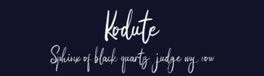 Kodute by Vunira Design — Script Handwritten Font — thumbnail 2