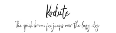 Kodute by Vunira Design — Script Handwritten Font — thumbnail 1