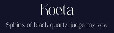 Koeta by Gholib Tammami — Serif Font — thumbnail 2