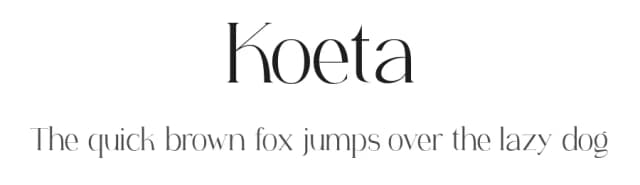 Koeta by Gholib Tammami — Serif Font